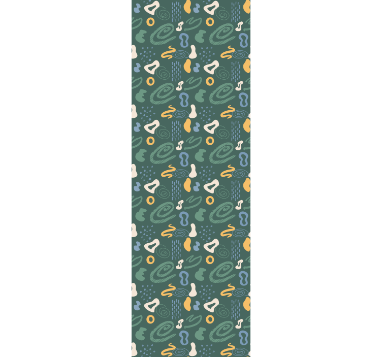 Tenda a rullo cameretta motivi astratti minimalisti - TenStickers