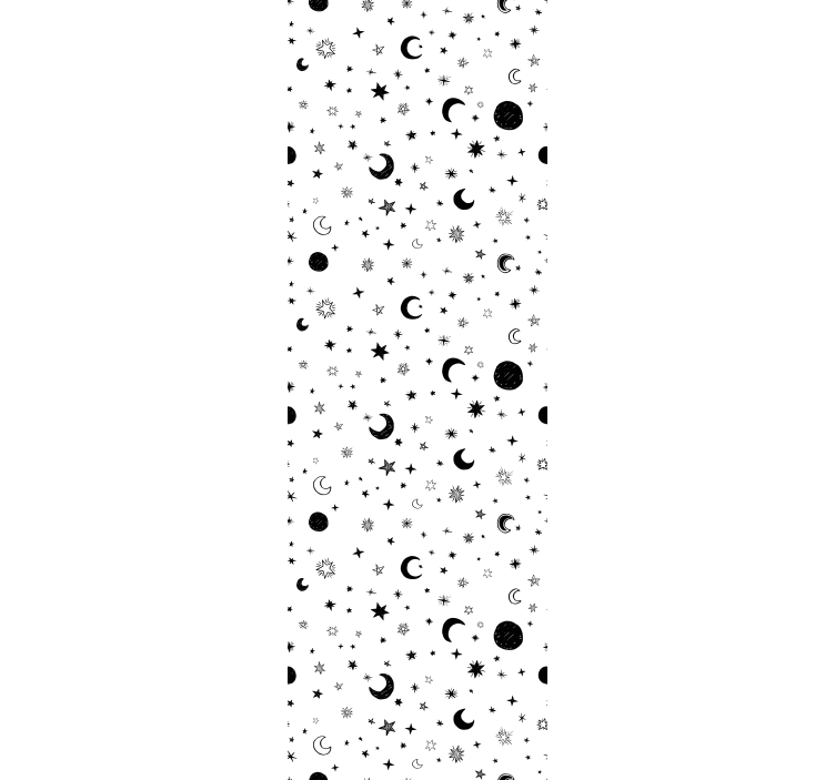 Tenda a rullo cameretta spazio con stelle - TenStickers