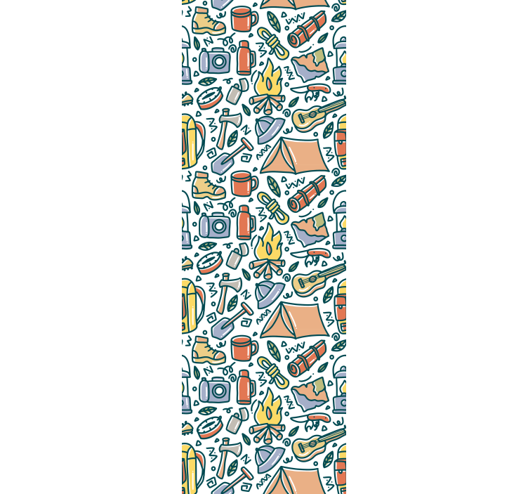 Tenda a rullo cameretta montagne e accessori camping - TenStickers