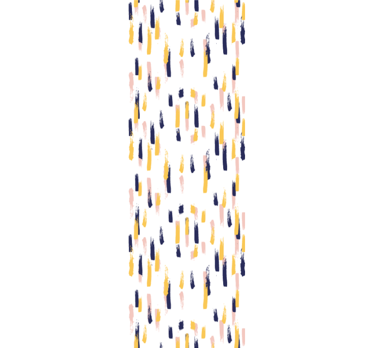 Tenda a rullo cameretta tratti astratti moderni - TenStickers