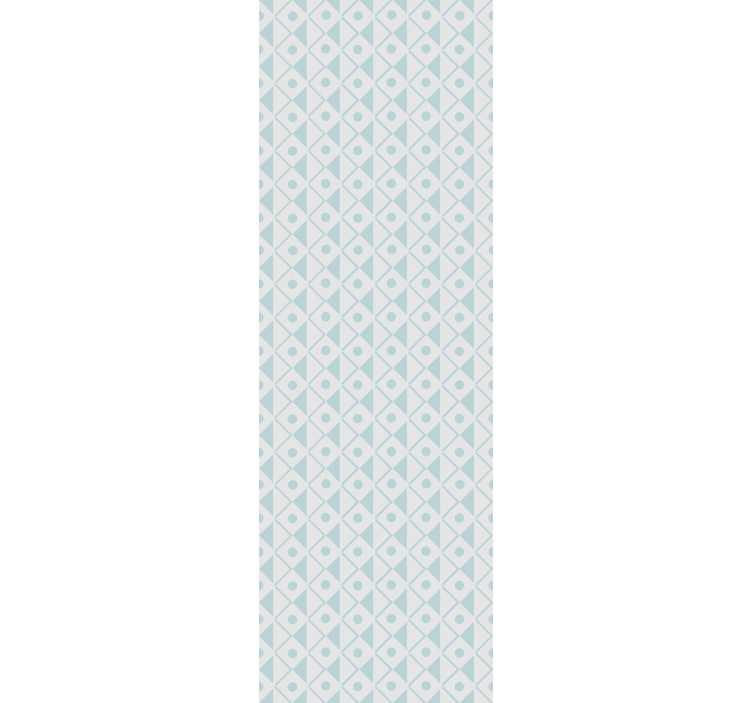 Tenda a rullo cameretta design rombi blu e bianchi - TenStickers