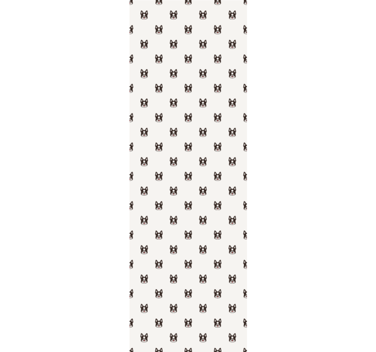 Tenda a rullo cameretta design cartone bulldog francese - TenStickers