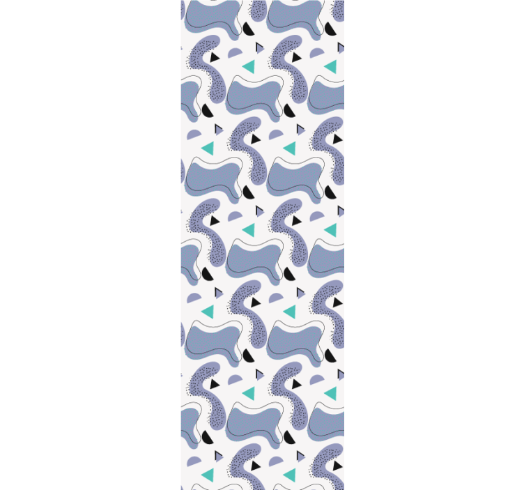 Tenda a rullo cameretta modello memphis su sfondo bianco - TenStickers