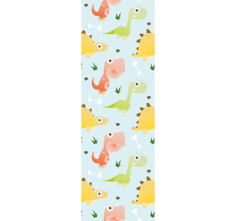 Tenda a rullo cameretta con motivo piccoli dinosauri - TenStickers