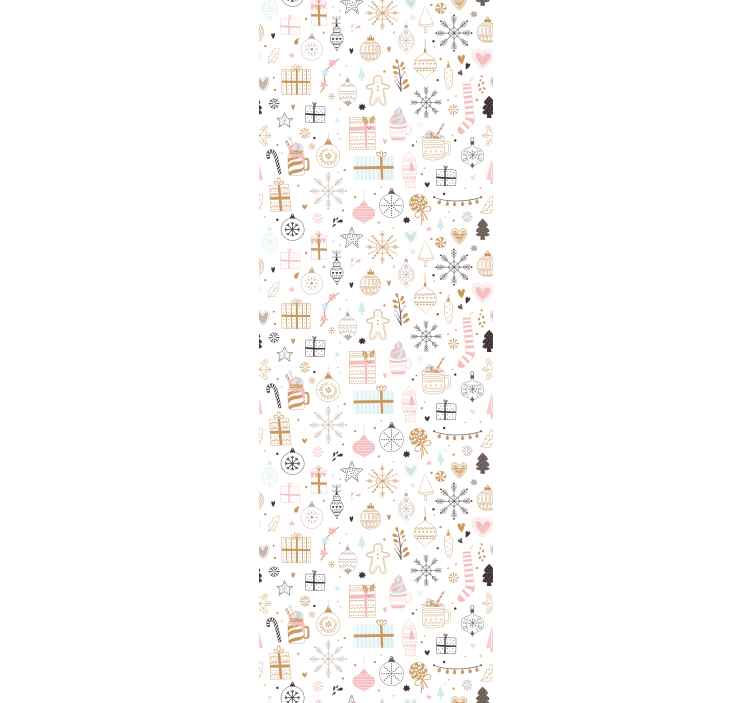 Tenda a rullo cameretta motivo invernale natalizio - TenStickers