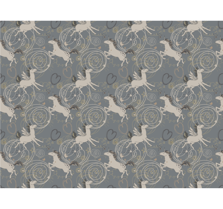 Tenda a rullo cameretta unicorni saltellanti - TenStickers