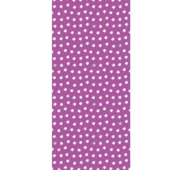 Tenda a rullo cameretta stelle bianche per bambini - TenStickers