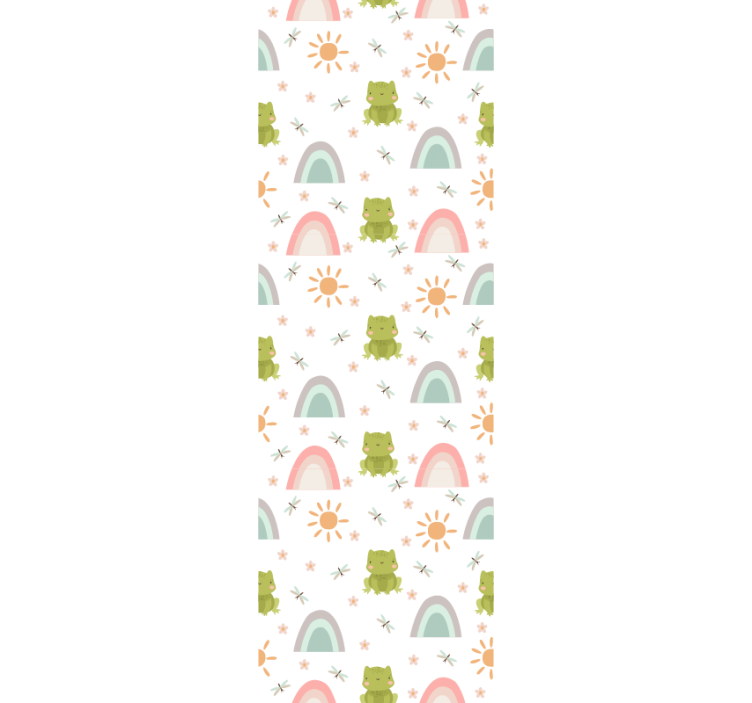 Tenda a rullo cameretta design carino rana tropicale - TenStickers