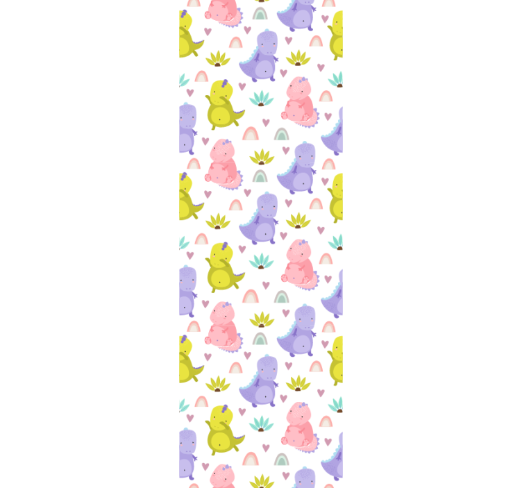 Tenda a rullo cameretta motivo dinosauri colorati - TenStickers