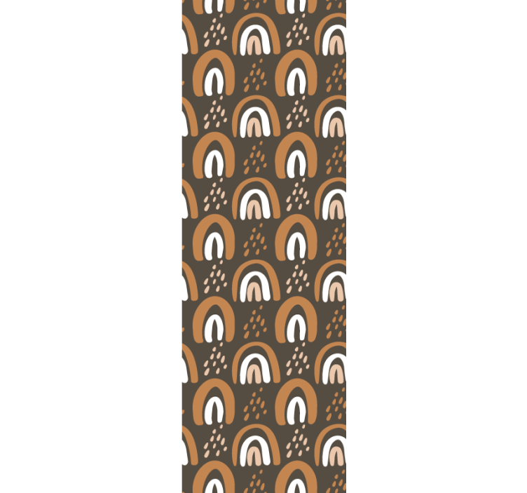 Tenda a rullo cameretta con motivo arcobaleni e pioggia - TenStickers