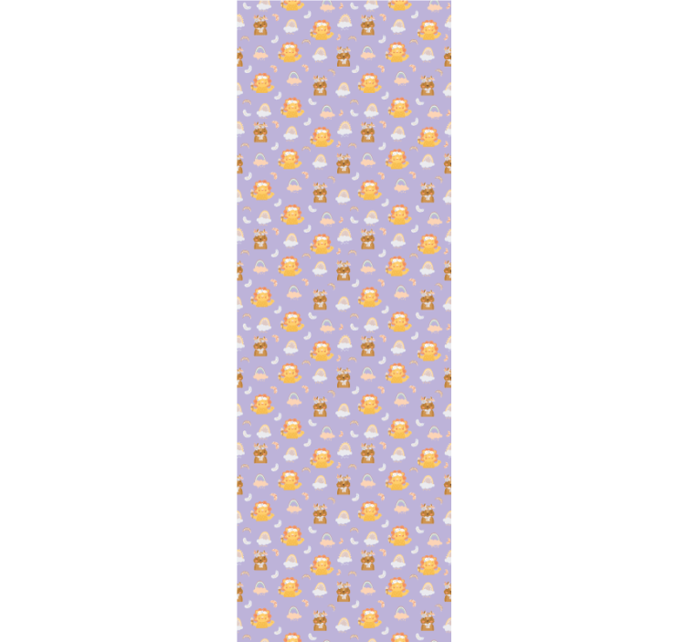 Tenda a rullo cameretta animali e arcobaleni - TenStickers