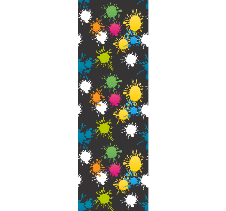 Tenda a rullo cameretta festa di colori - TenStickers