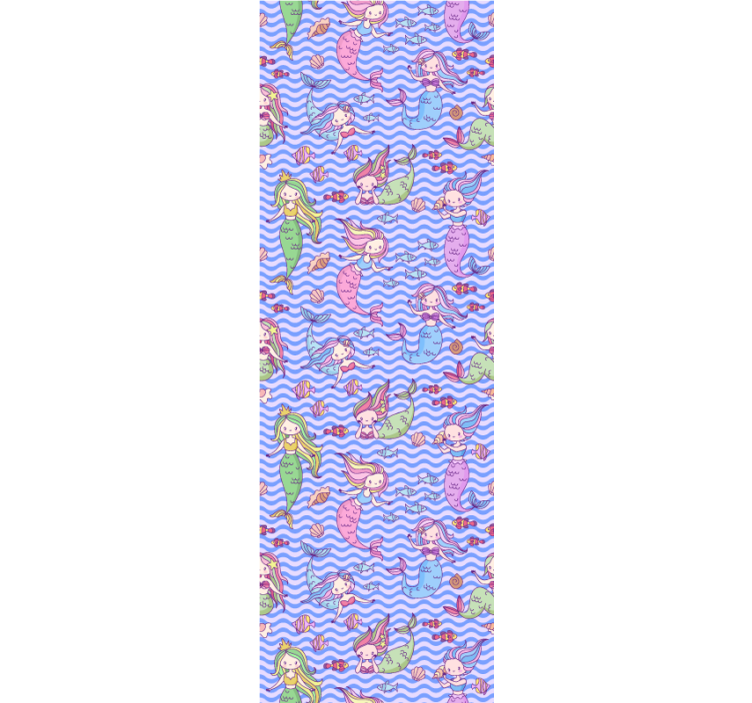 Tenda a rullo cameretta sirene - TenStickers