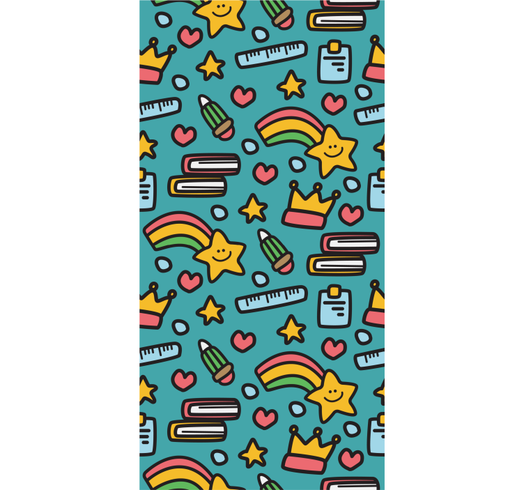 Tenda a rullo cameretta motivo kawaii bambini - TenStickers