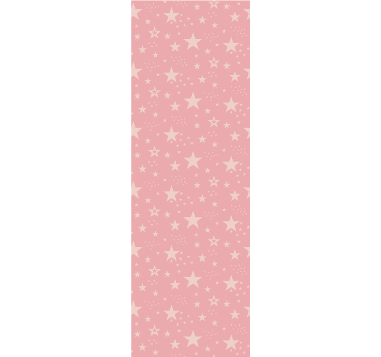 Tenda a rullo cameretta stelle rosa chiaro su rosa scuro - TenStickers