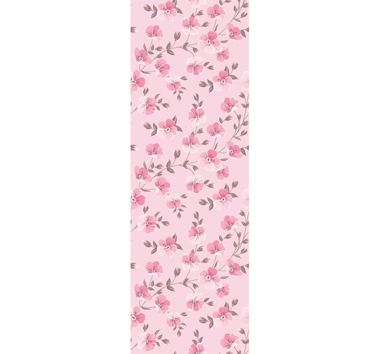 Tenda a rullo cameretta fiori rosa carini - TenStickers