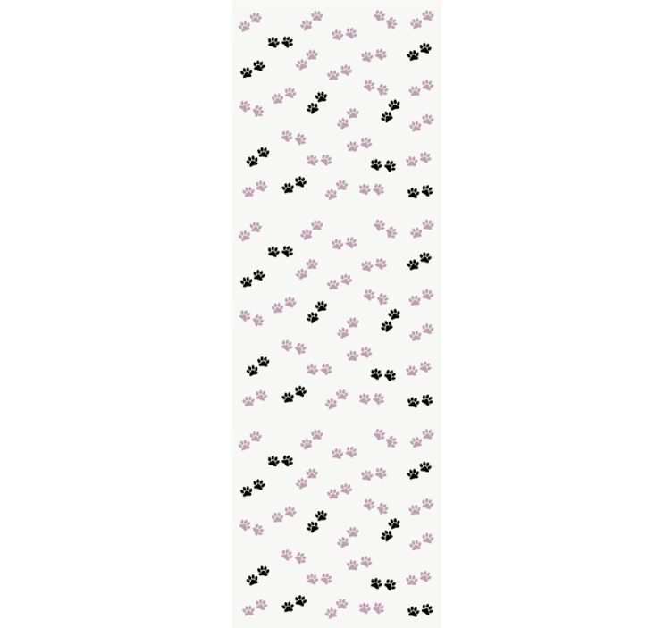 Tenda a rullo cameretta impronte di zampe di gatto - TenStickers