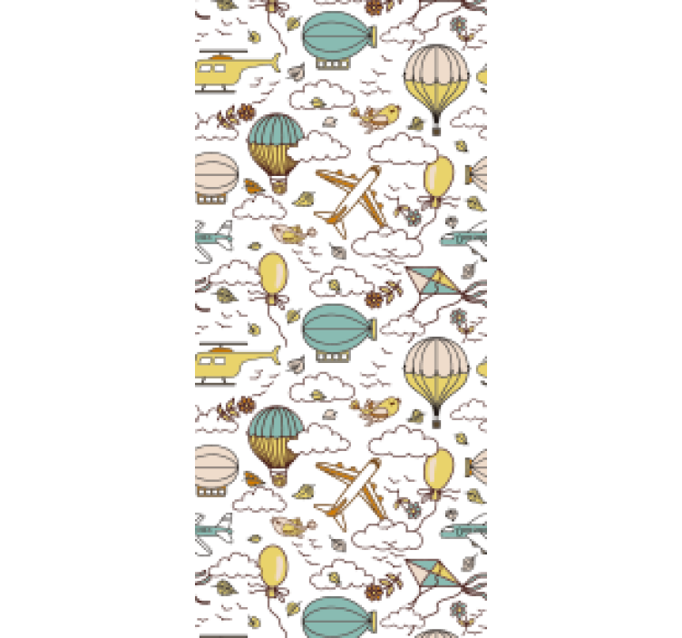 Tenda a rullo cameretta assortimento di veicoli - TenStickers