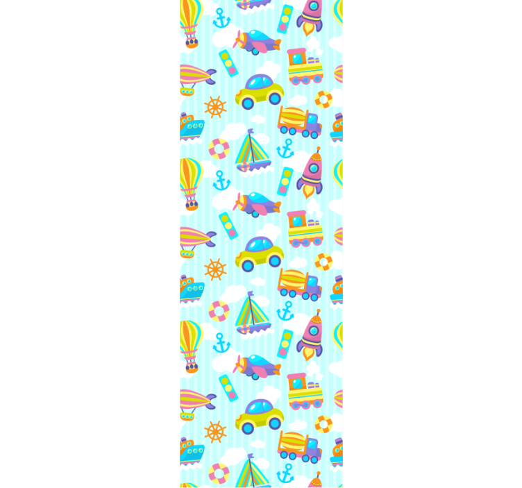 Tenda a rullo cameretta design auto carine - TenStickers