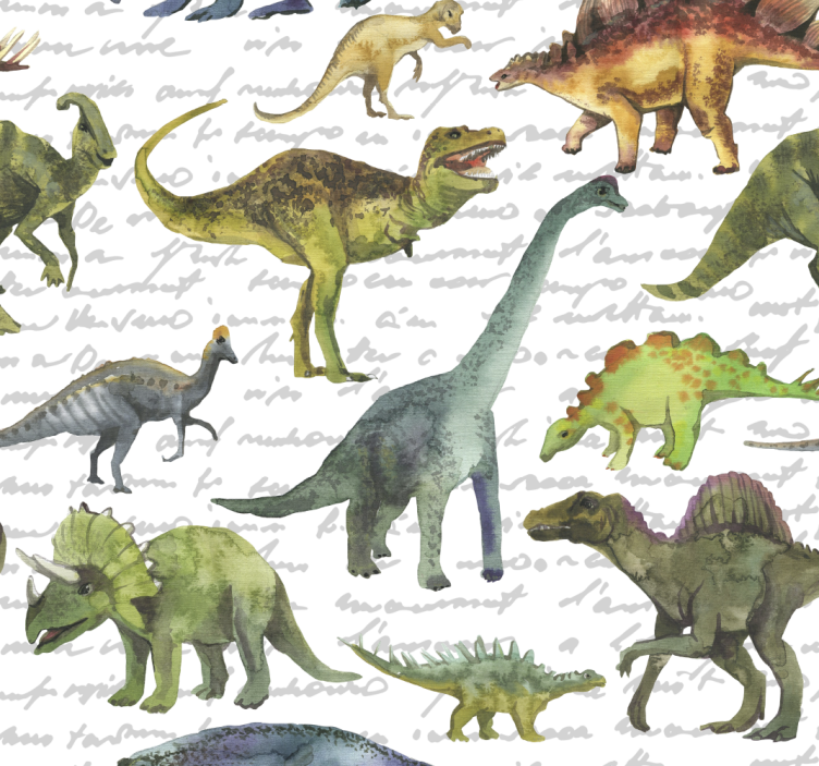 Tenda a rullo cameretta dinosauri realistici - TenStickers