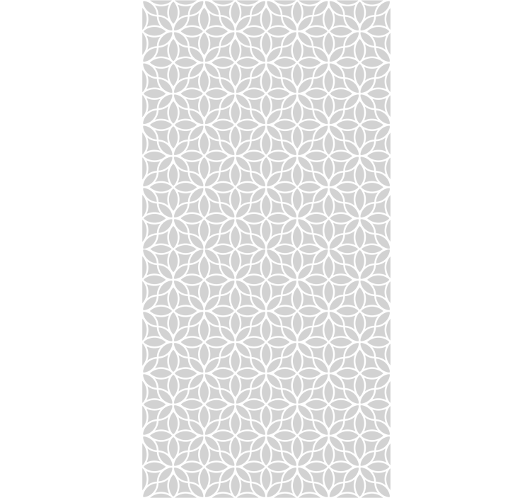 Tenda a rullo grigia motivo moderno grigio e bianco - TenStickers