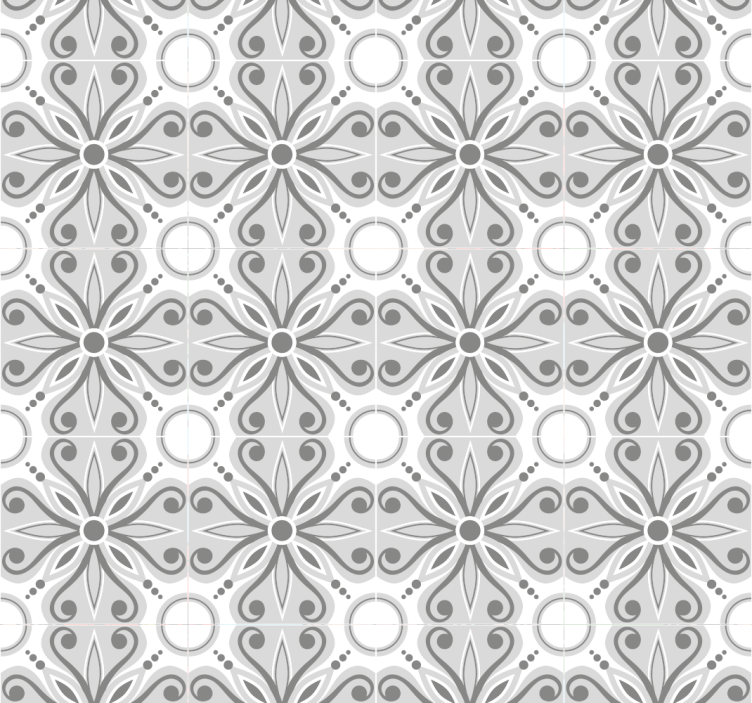 Tenda a rullo grigia marocchina - TenStickers