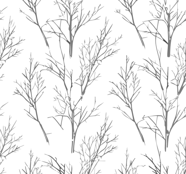 Tenda a rullo grigia rami sottili - TenStickers
