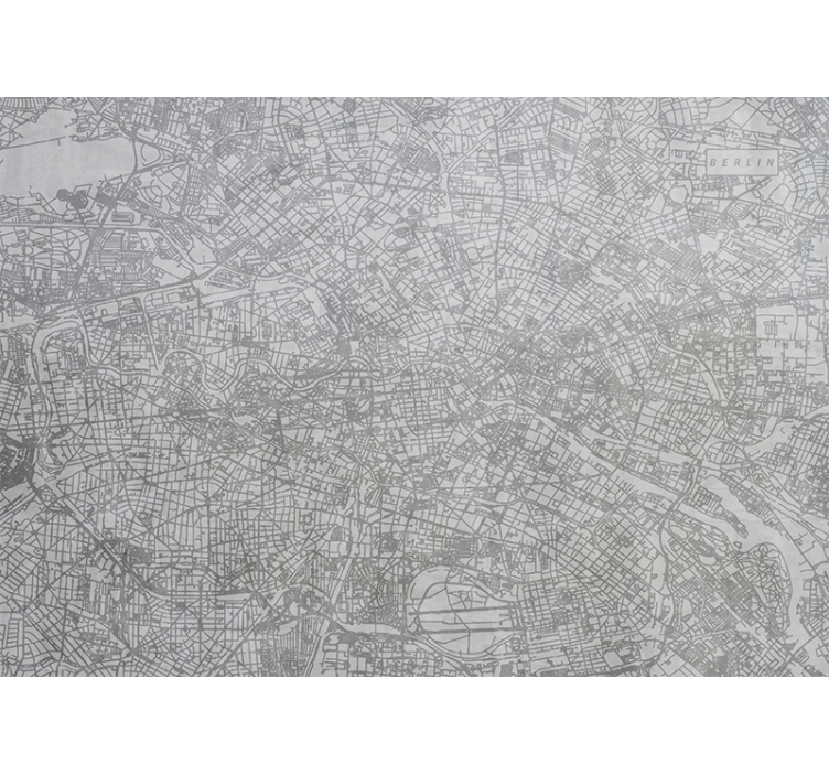 Tenda a rullo cucina mappa della città berlino - TenStickers