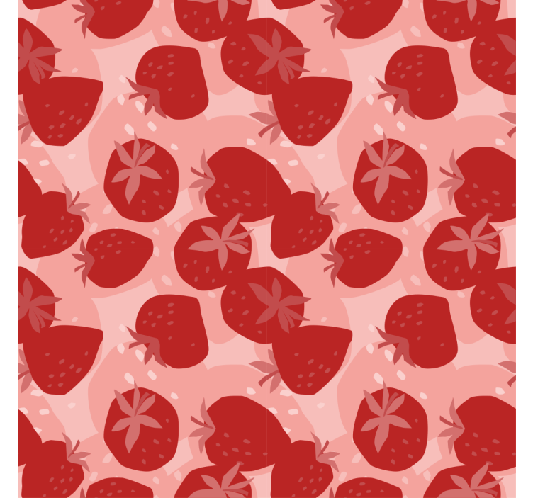 Tenda a rullo cucina fragole rosse astratte seamless - TenStickers