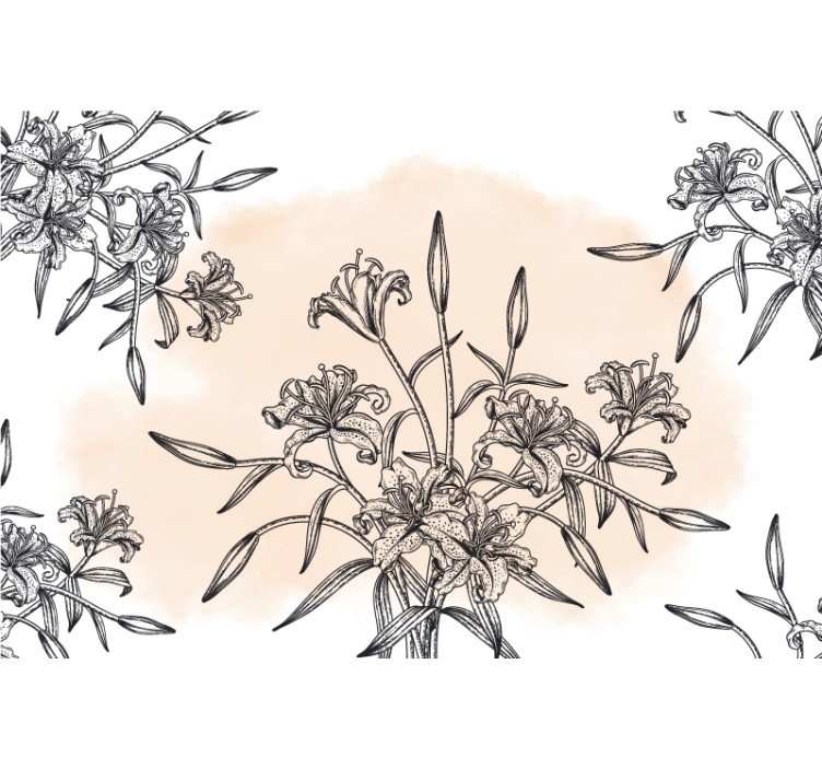 Tenda a rullo bianca carta da parati liscia - TenStickers