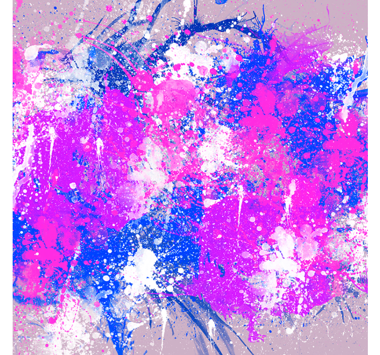 Tenda a rullo soggiorno esplosione di colori astratti - TenStickers