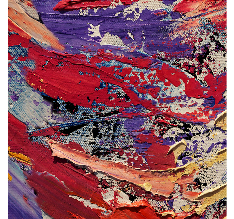 Tenda a rullo soggiorno pittura a colori splash - TenStickers