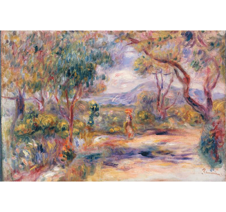 Tenda a rullo soggiorno paesaggio di un villaggio in francia - TenStickers