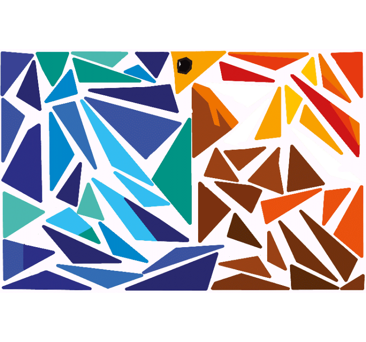 Tenda a rullo soggiorno adesivi uccelli - TenStickers