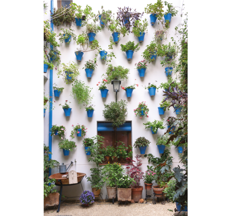 Tenda a rullo soggiorno patio andaluso - TenStickers