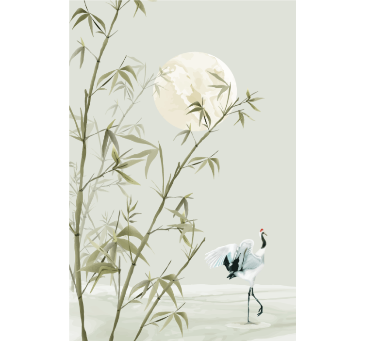 Tenda a rullo soggiorno arte di bambù - TenStickers