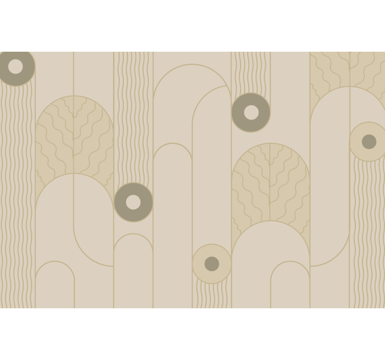 Tenda a rullo beige linee astratte beige - TenStickers