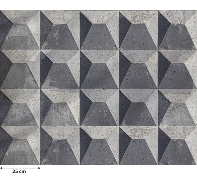Tenda a rullo grigia texture cemento grezzo - TenStickers