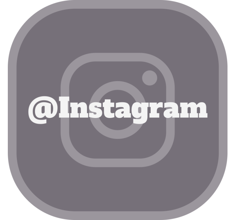 Tenda a rullo grigia il tuo instagram - TenStickers