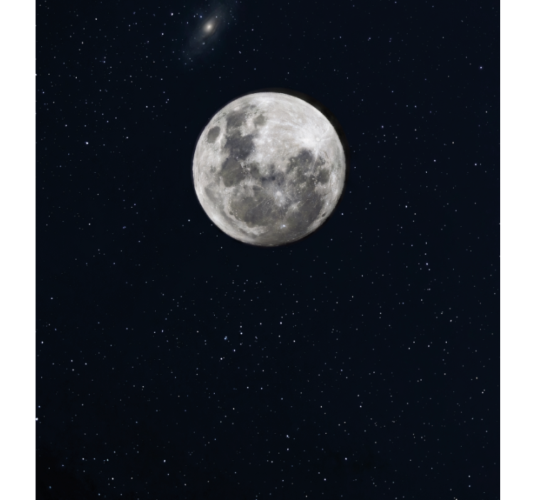 Tenda a rullo soggiorno luna grigia nello spazio - TenStickers