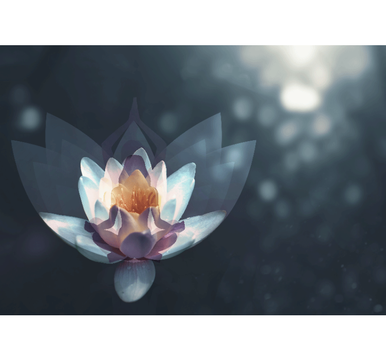 Tenda a rullo soggiorno sfondo meditativo relax - TenStickers