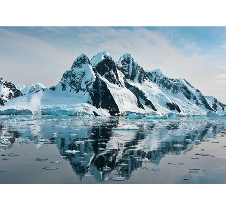 Tenda a rullo soggiorno iceberg 3d nascosto - TenStickers