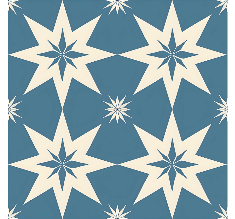 Tenda a rullo blu design stellato blu - TenStickers
