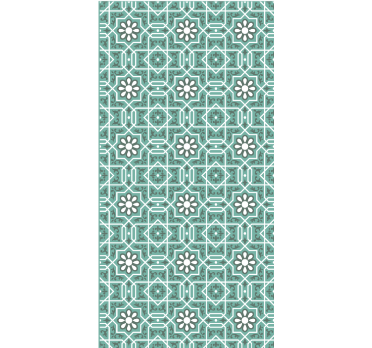 Tenda a rullo blu motivo marocchino - TenStickers