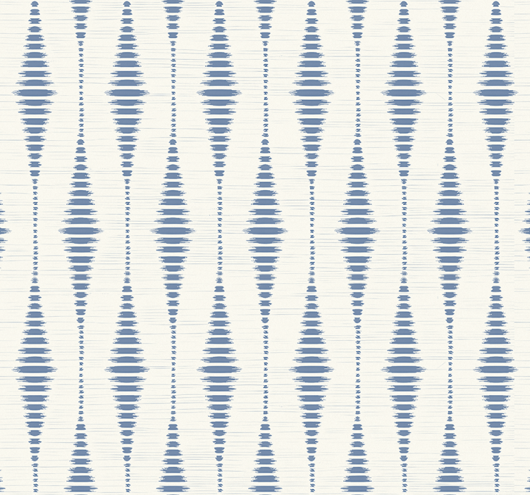 Tenda a rullo blu rabaul ikat blu e beige - TenStickers