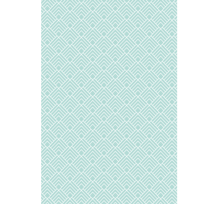 Tenda a rullo blu linee zigzag azzurre - TenStickers