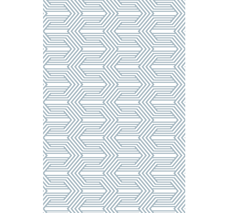 Tenda a rullo blu sfondo blu con illusioni ottiche bianche - TenStickers