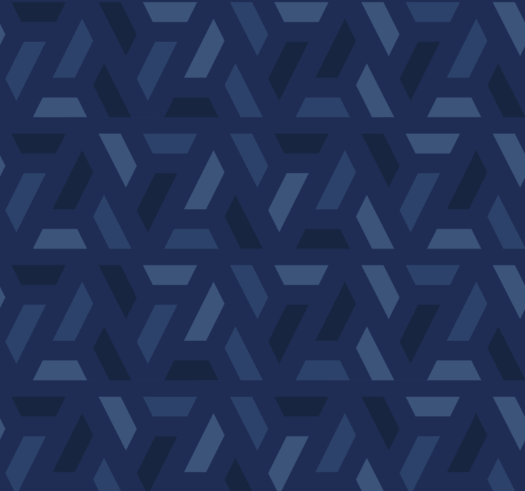 Tenda a rullo blu motivo triangoli - TenStickers