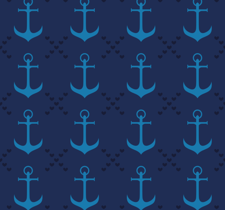 Tenda a rullo blu ancore blu navy - TenStickers