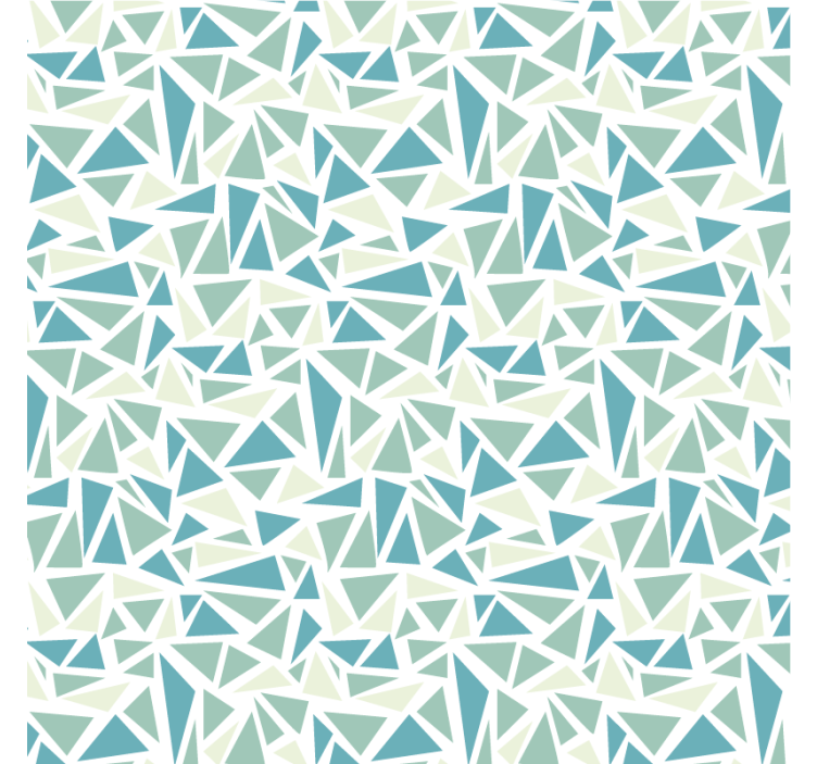 Tenda a rullo blu mosaico retro verde - TenStickers